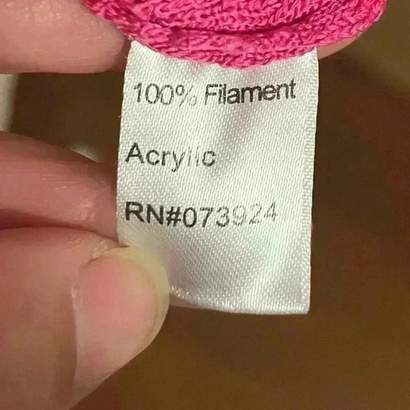 Ming Wang Barbie Pink Cardigan 3/4 sleeves Size Petite Small - Picture 3 of 10